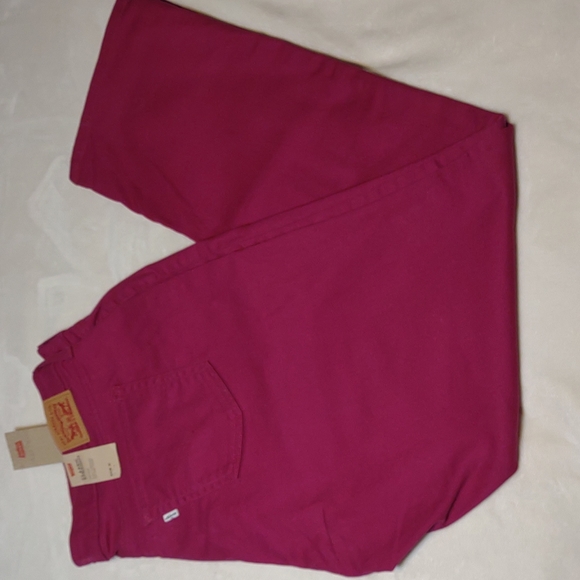 Levi's 414 Classic Straight Raspberry NWT Jeans - Picture 3 of 12